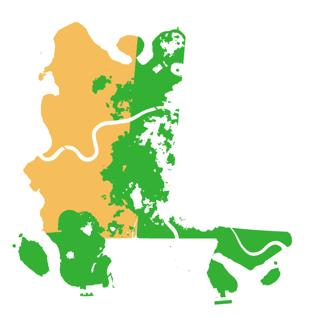 Biome Rust Map: Procedural Map, Size: 3700, Seed: 1576569164