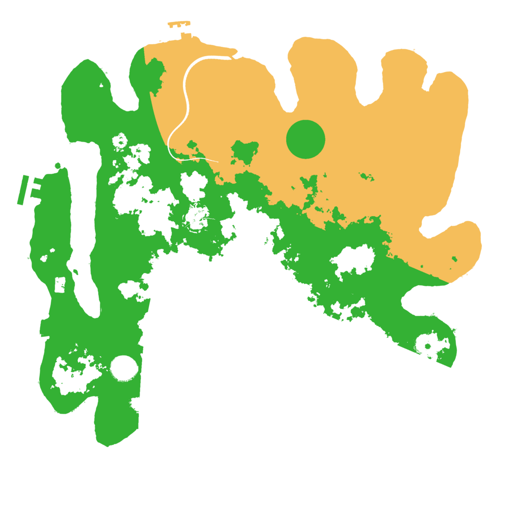 Biome Rust Map: Procedural Map, Size: 3500, Seed: 803