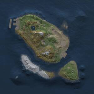 Thumbnail Rust Map: Procedural Map, Size: 2000, Seed: 36, 3 Monuments