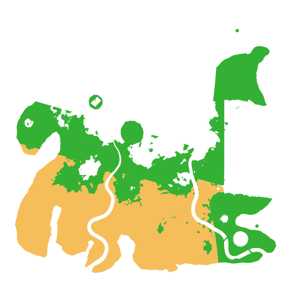 Biome Rust Map: Procedural Map, Size: 3500, Seed: 1237958456