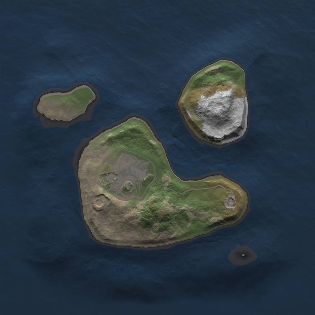 Rust Map: Barren, Size: 1800, Seed: 1337, 3 Monuments