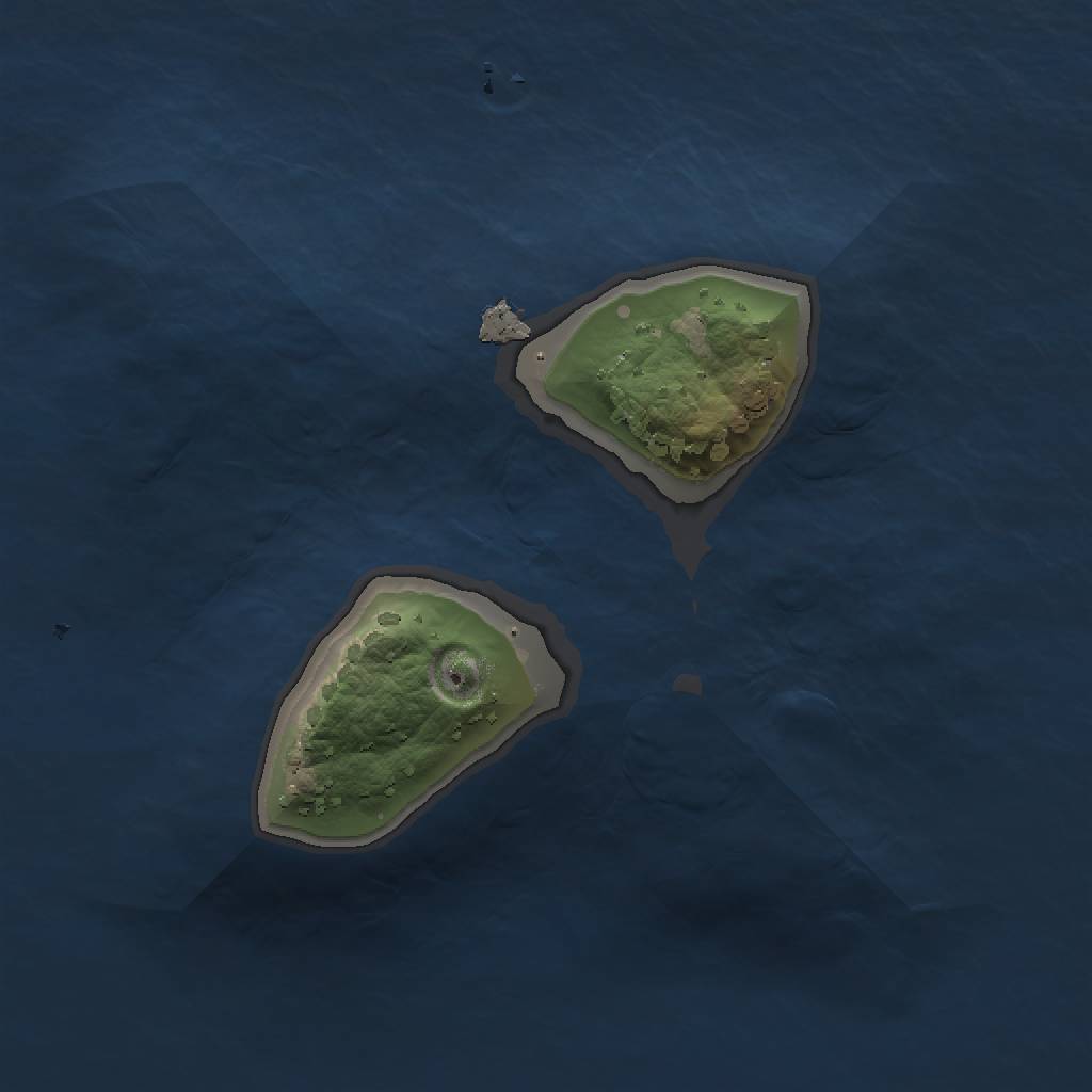 Rust Map: Procedural Map, Size: 1200, Seed: 27901, 2 Monuments