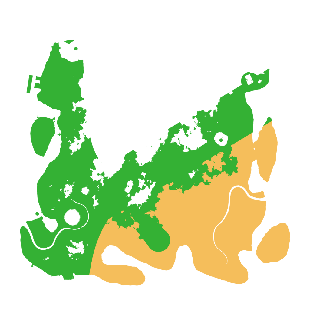 Biome Rust Map: Procedural Map, Size: 3500, Seed: 129874563