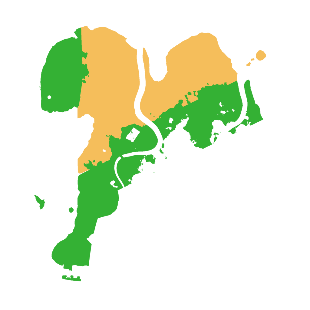 Biome Rust Map: Procedural Map, Size: 2500, Seed: 995