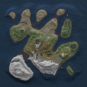 Thumbnail Rust Map: Procedural Map, Size: 2650, Seed: 2147483647, 7 Monuments