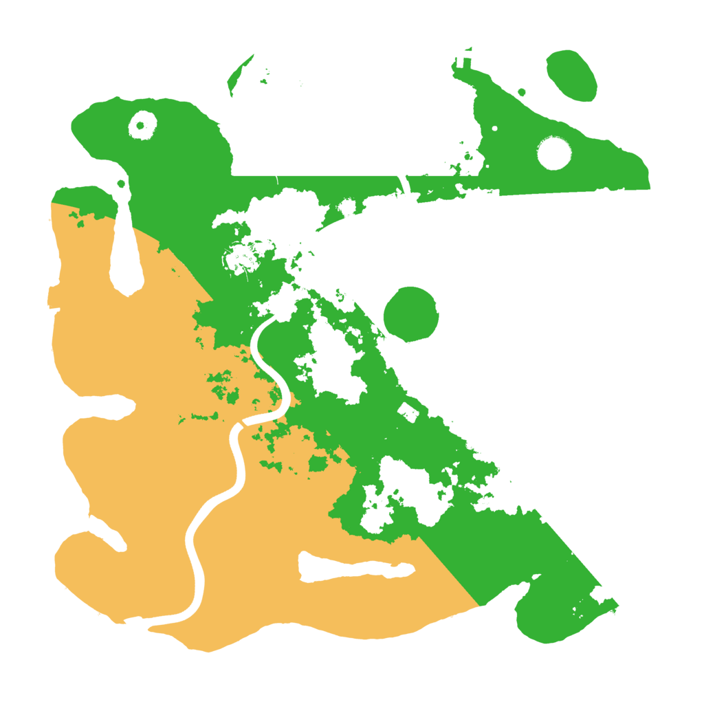 Biome Rust Map: Procedural Map, Size: 3700, Seed: 974444181
