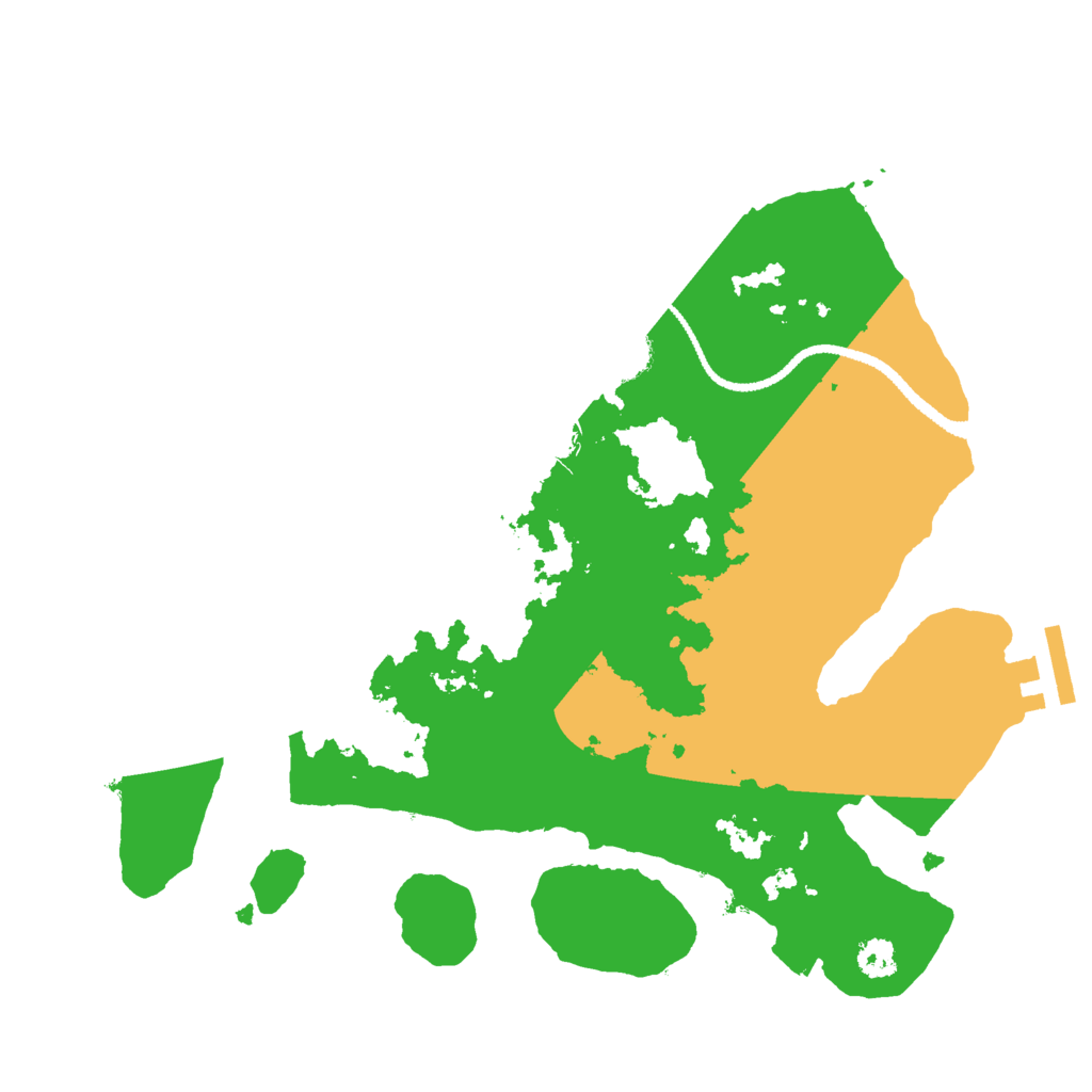 Biome Rust Map: Procedural Map, Size: 2800, Seed: 3054