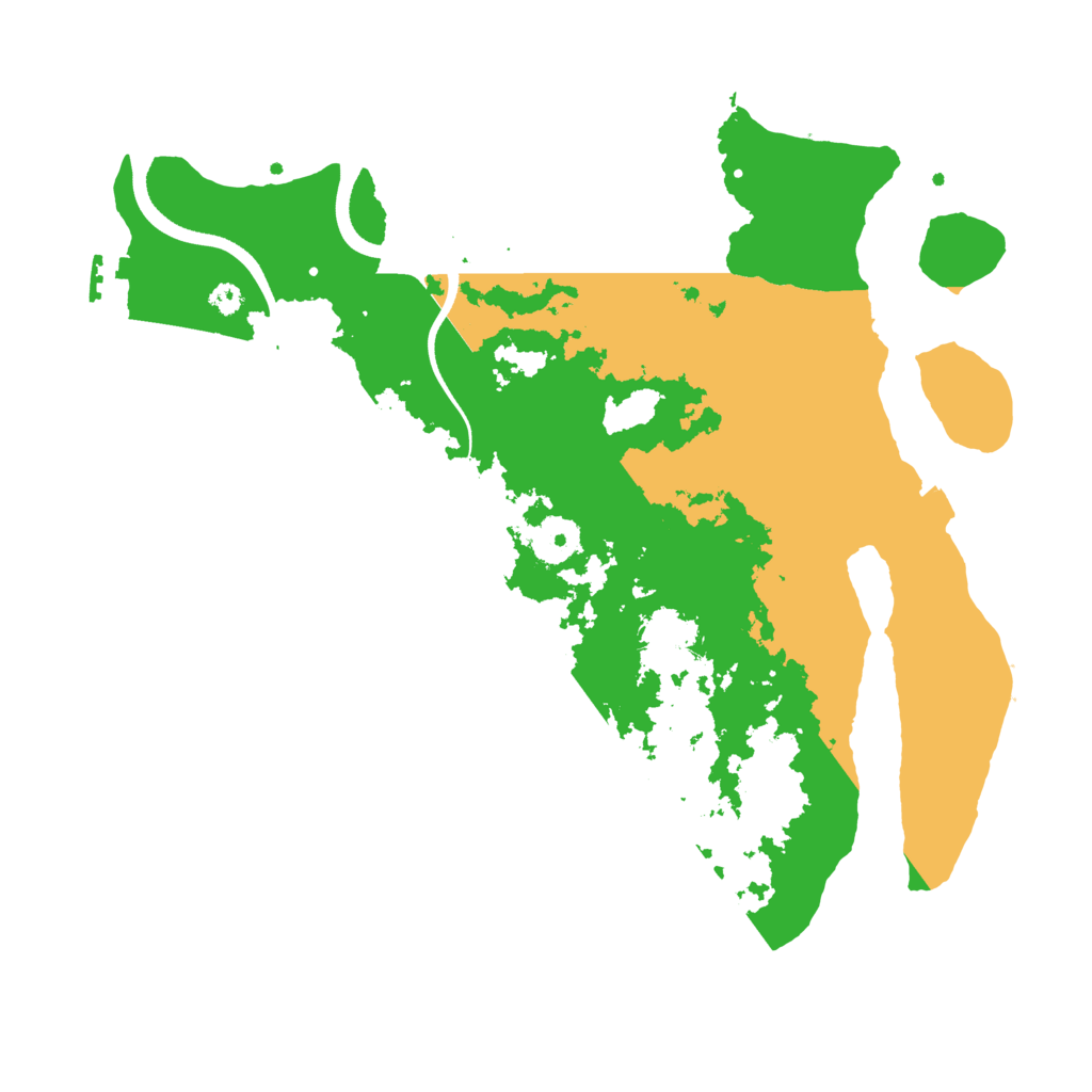 Biome Rust Map: Procedural Map, Size: 3500, Seed: 352723570
