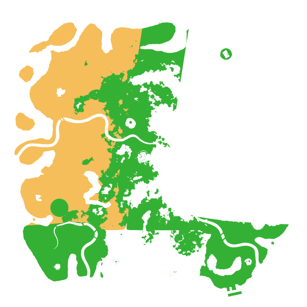 Biome Rust Map: Procedural Map, Size: 4500, Seed: 1055701489