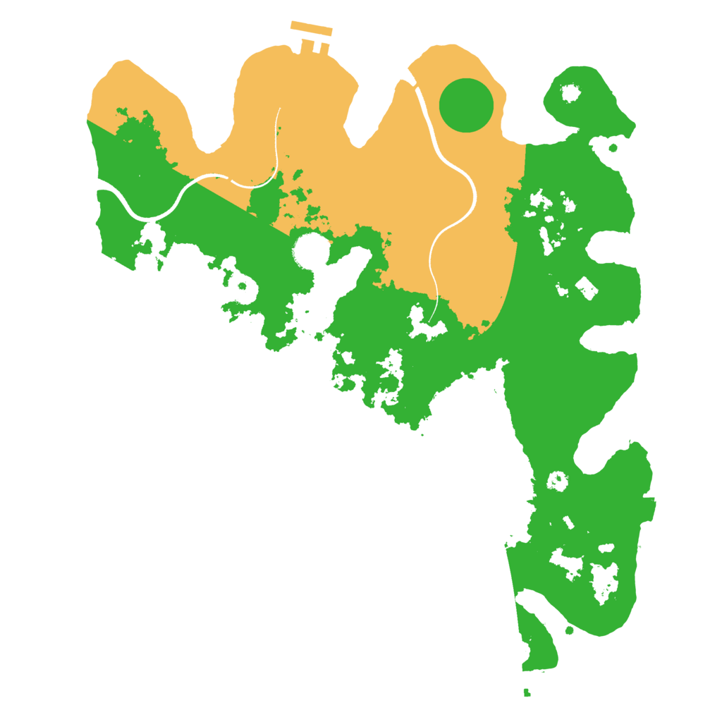 Biome Rust Map: Procedural Map, Size: 3504, Seed: 3224572