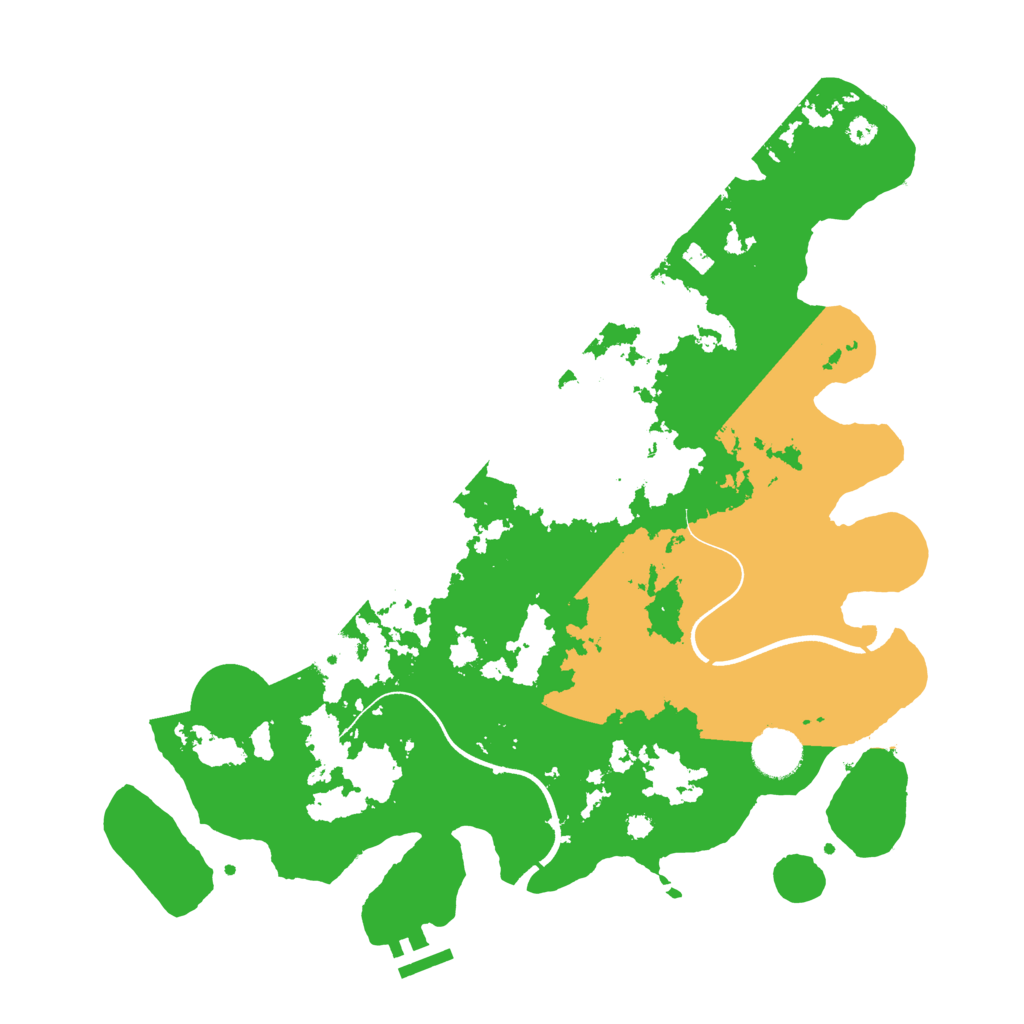 Biome Rust Map: Procedural Map, Size: 3700, Seed: 12164974