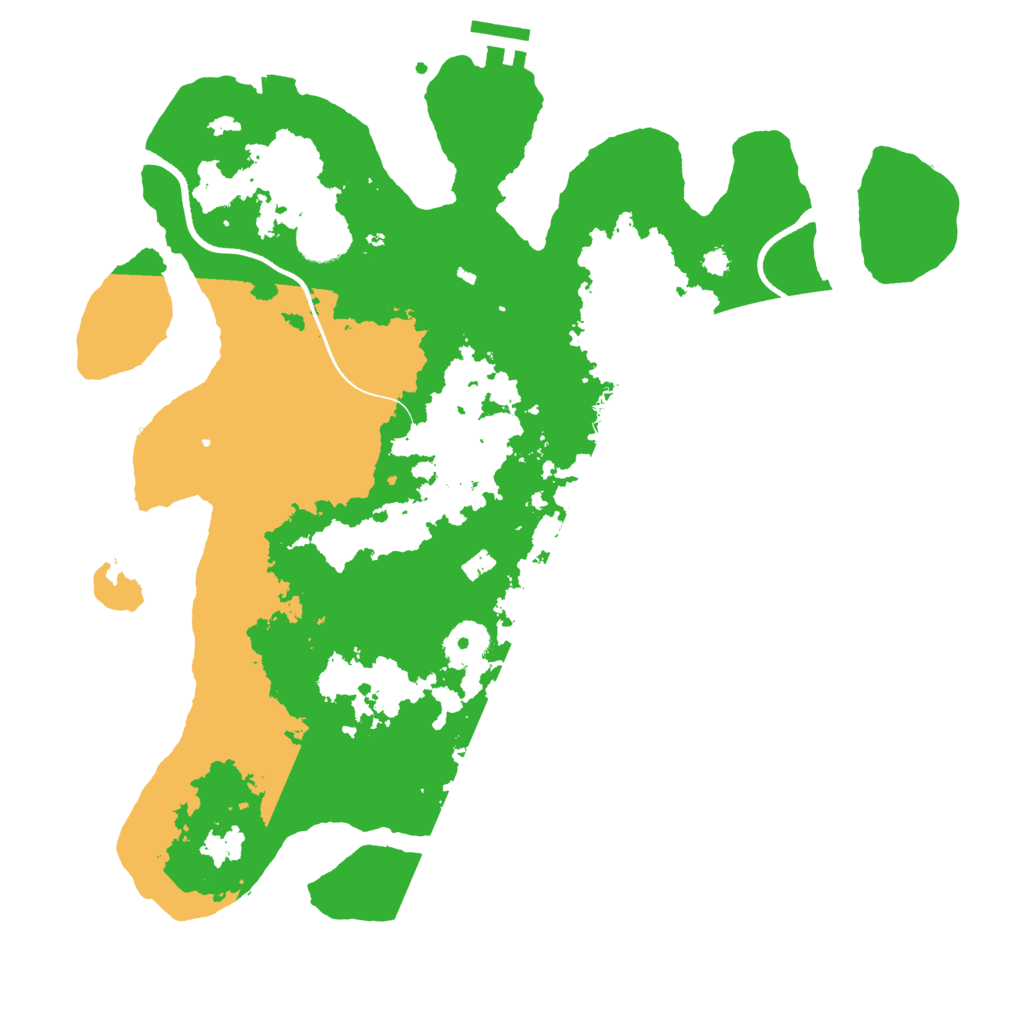 Biome Rust Map: Procedural Map, Size: 3505, Seed: 23