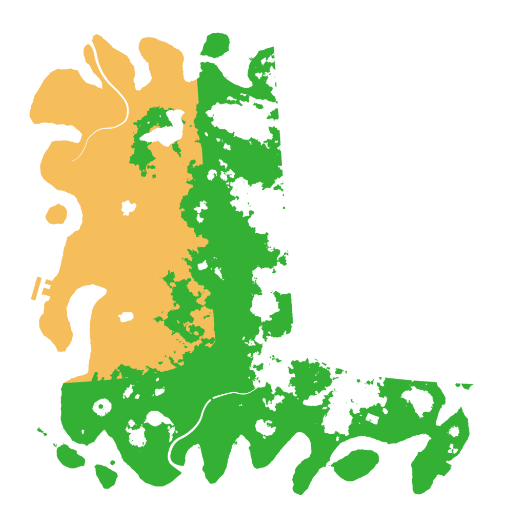 Biome Rust Map: Procedural Map, Size: 4500, Seed: 110208