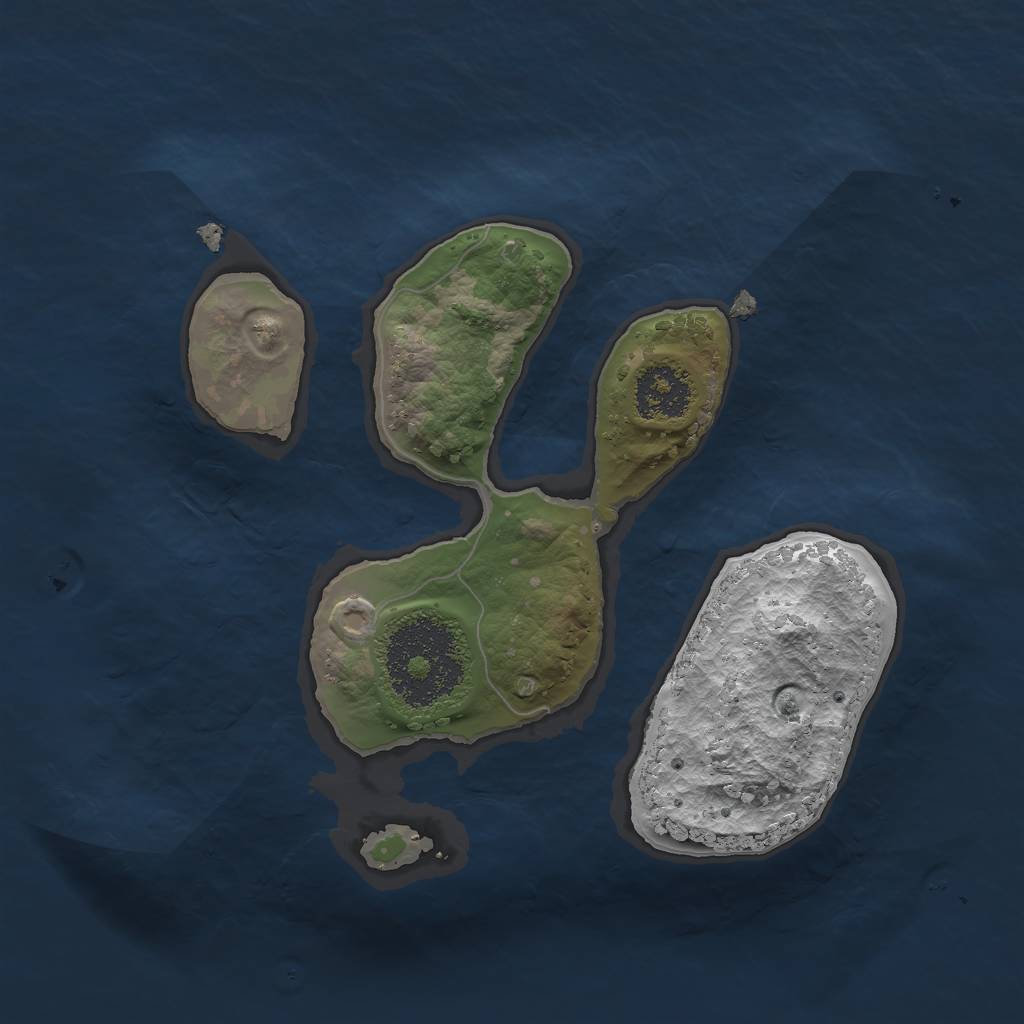 Rust Map: Procedural Map, Size: 1899, Seed: 16561, 2 Monuments