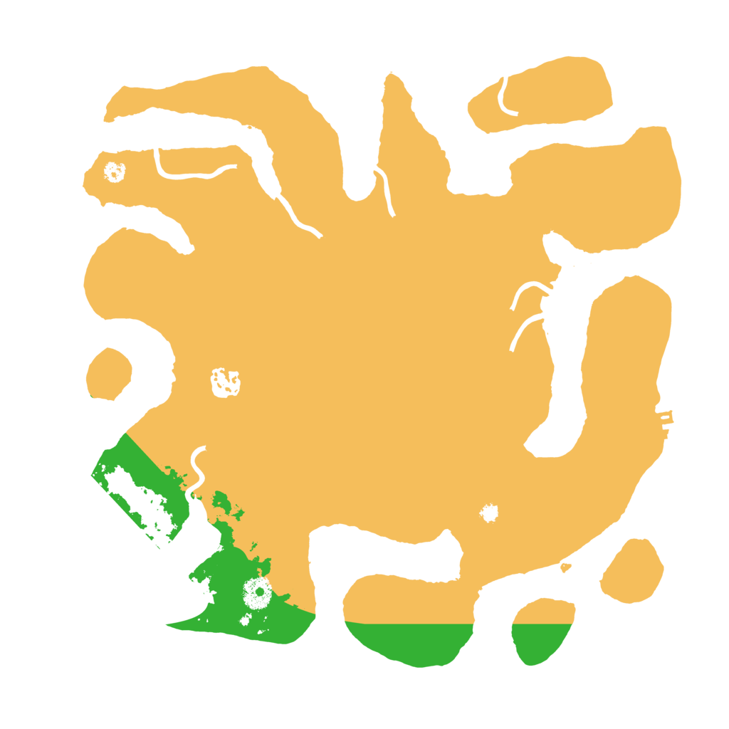 Biome Rust Map: Procedural Map, Size: 3500, Seed: 608289915