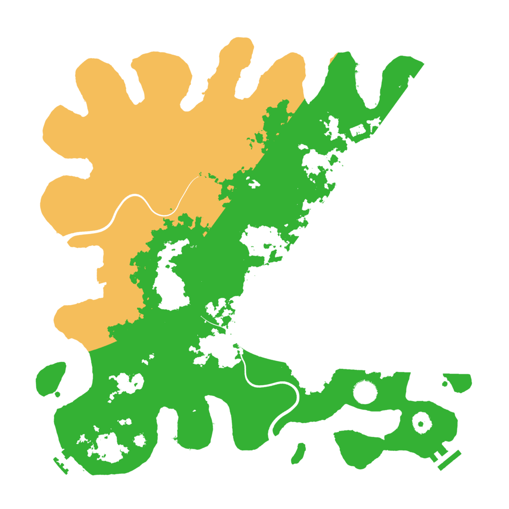 Biome Rust Map: Procedural Map, Size: 3800, Seed: 25992