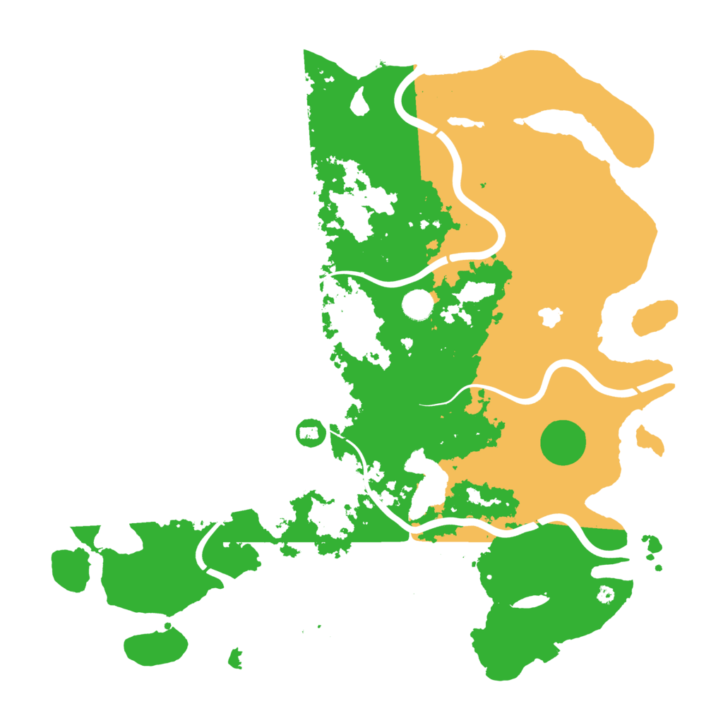 Biome Rust Map: Procedural Map, Size: 4200, Seed: 854692