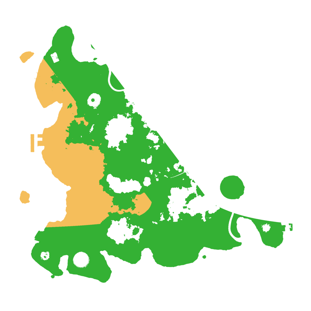 Biome Rust Map: Procedural Map, Size: 3500, Seed: 106816