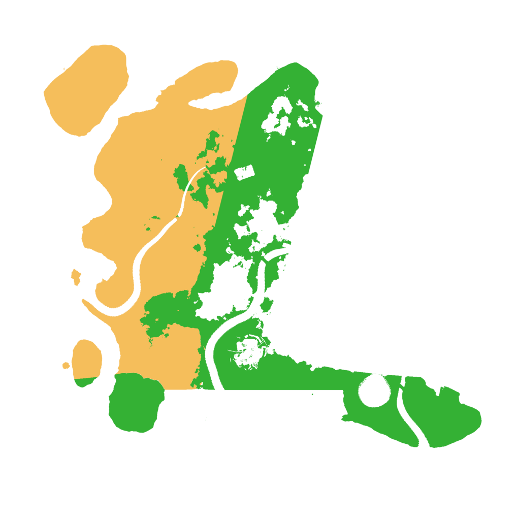 Biome Rust Map: Procedural Map, Size: 3000, Seed: 1023610595