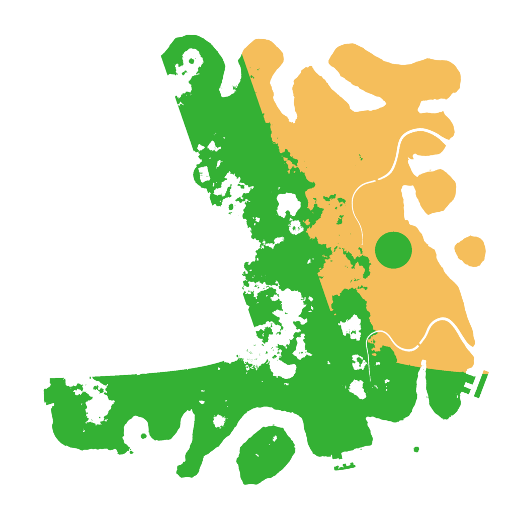 Biome Rust Map: Procedural Map, Size: 3700, Seed: 1461264354