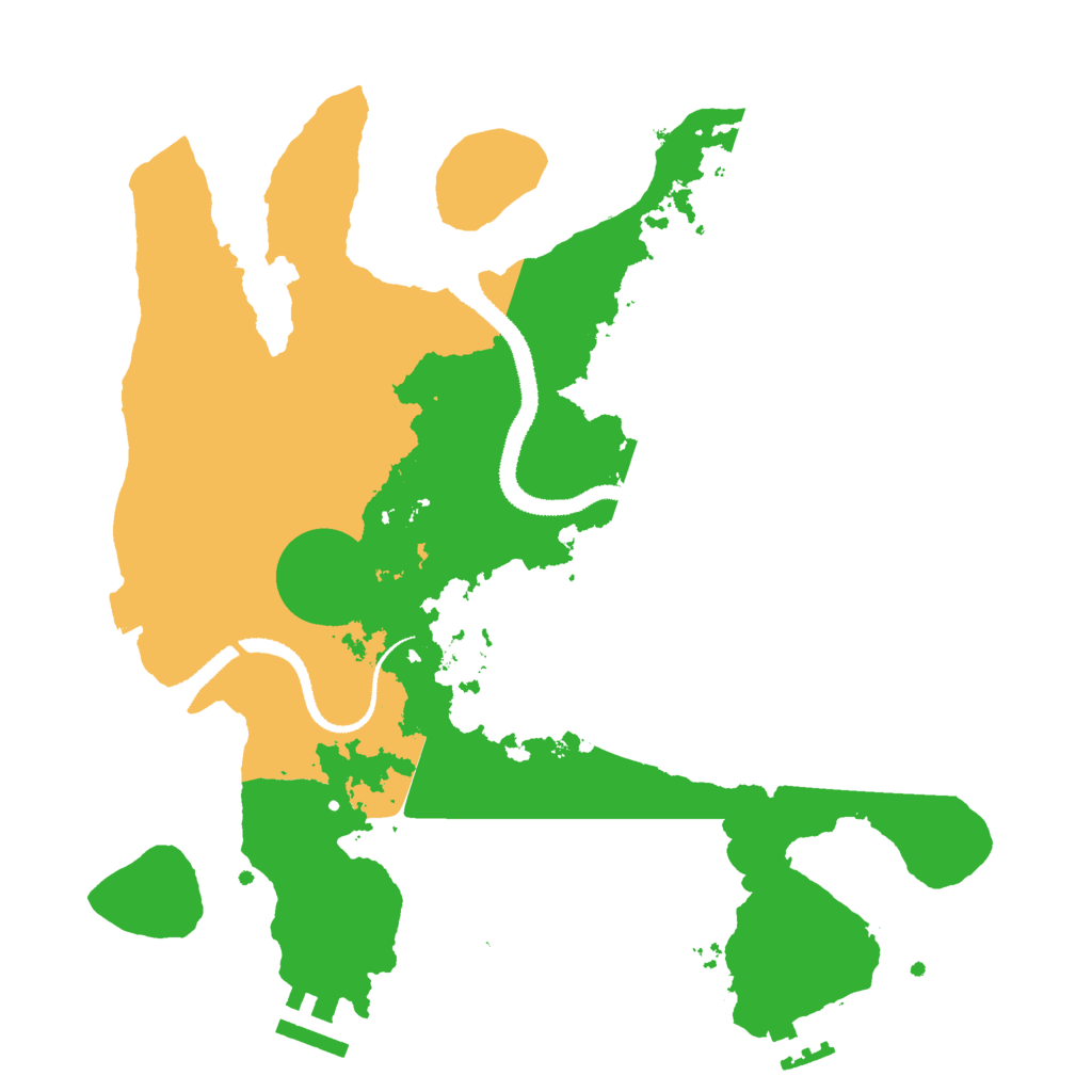 Biome Rust Map: Procedural Map, Size: 3000, Seed: 115925