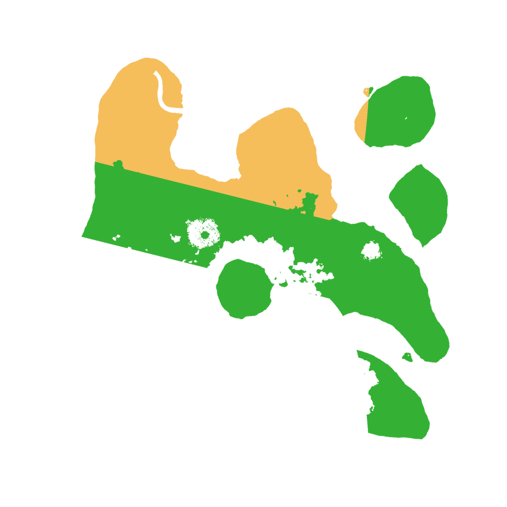 Biome Rust Map: Procedural Map, Size: 2500, Seed: 203040