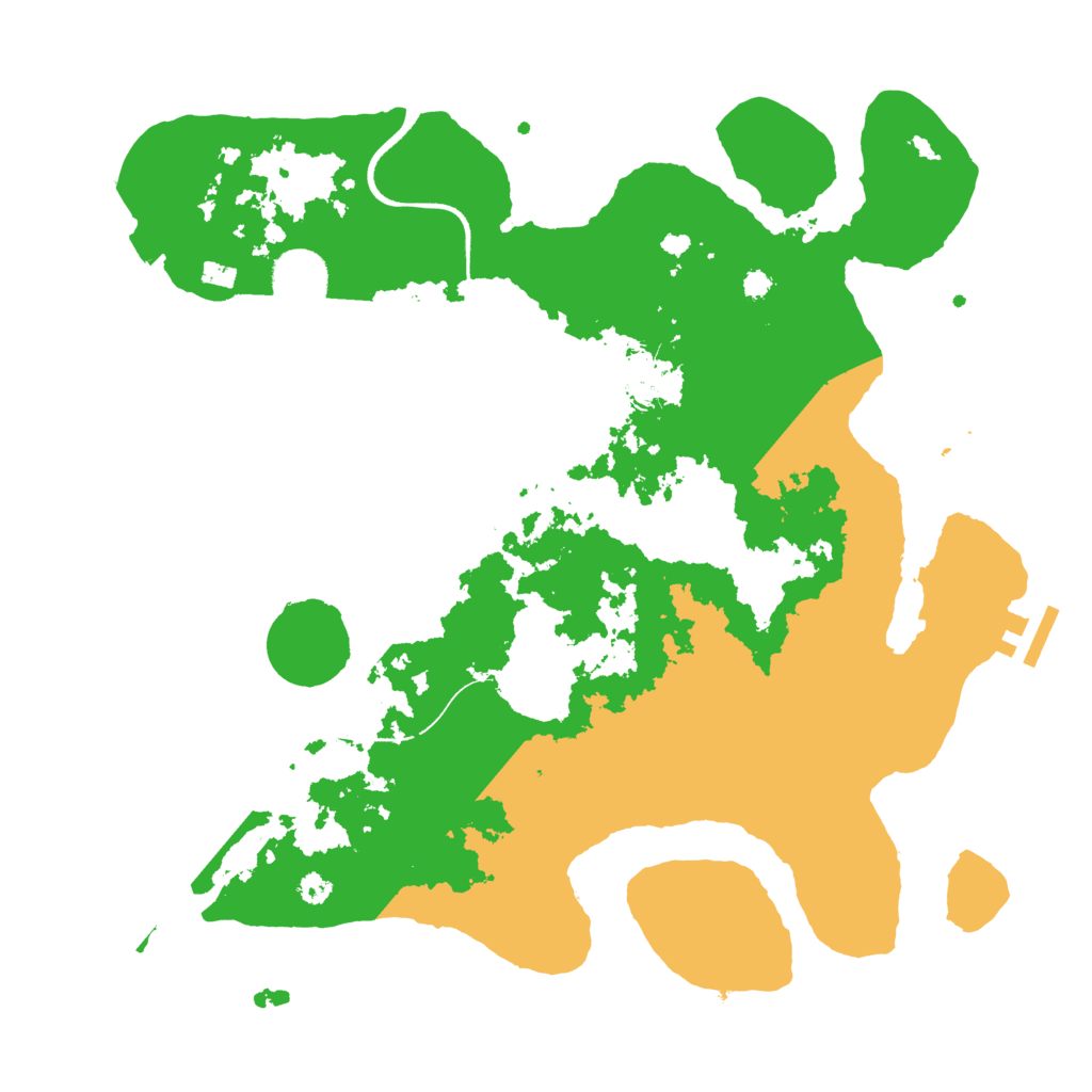 Biome Rust Map: Procedural Map, Size: 3500, Seed: 517303449