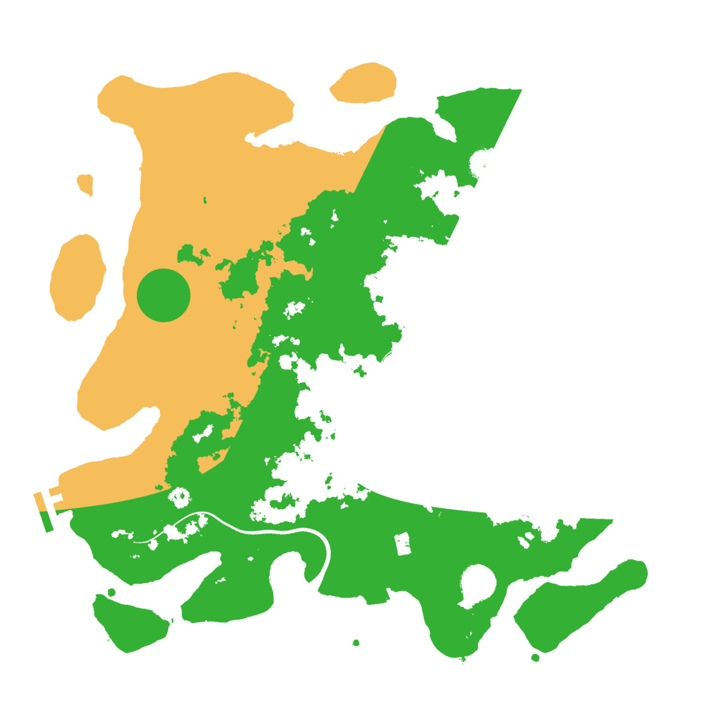 Biome Rust Map: Procedural Map, Size: 3500, Seed: 28563781