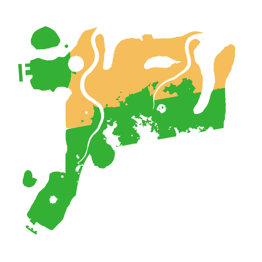 Biome Rust Map: Procedural Map, Size: 3000, Seed: 928412162