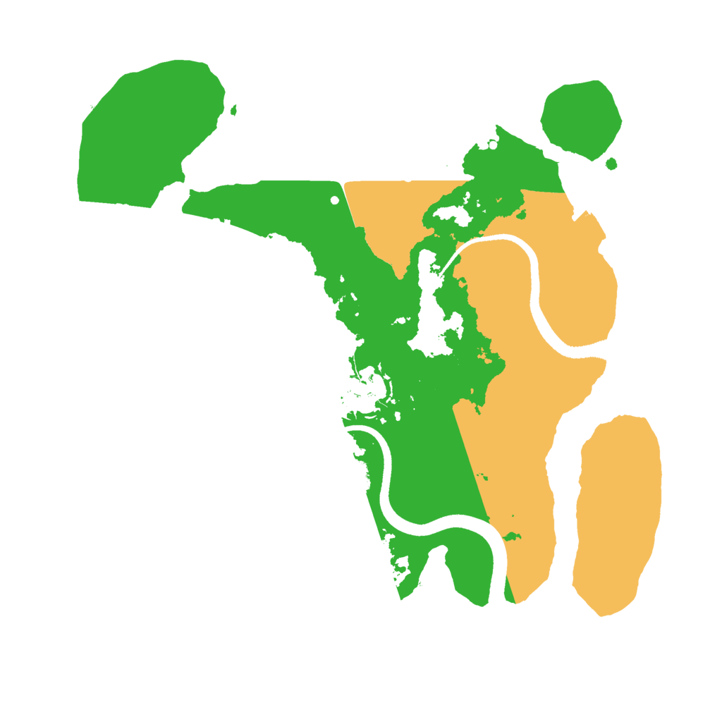 Biome Rust Map: Procedural Map, Size: 2500, Seed: 95