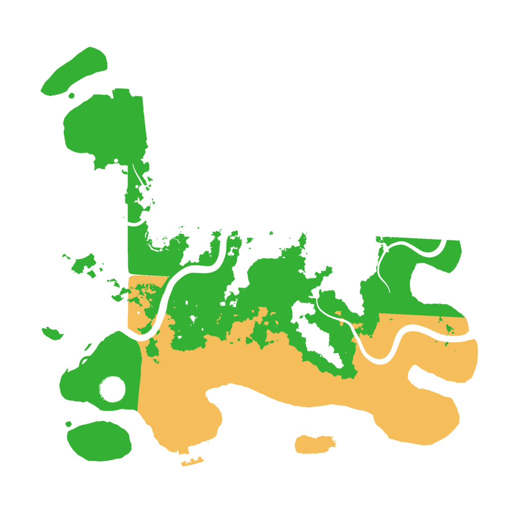 Biome Rust Map: Procedural Map, Size: 3500, Seed: 43168029