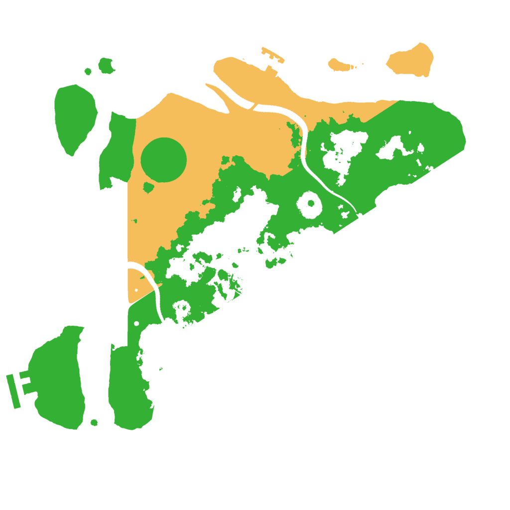 Biome Rust Map: Procedural Map, Size: 3000, Seed: 848394422