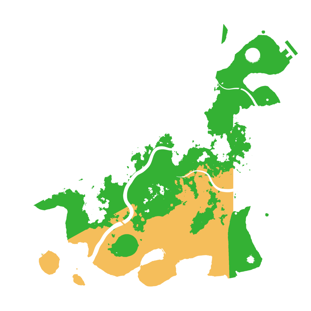 Biome Rust Map: Procedural Map, Size: 3700, Seed: 3257114