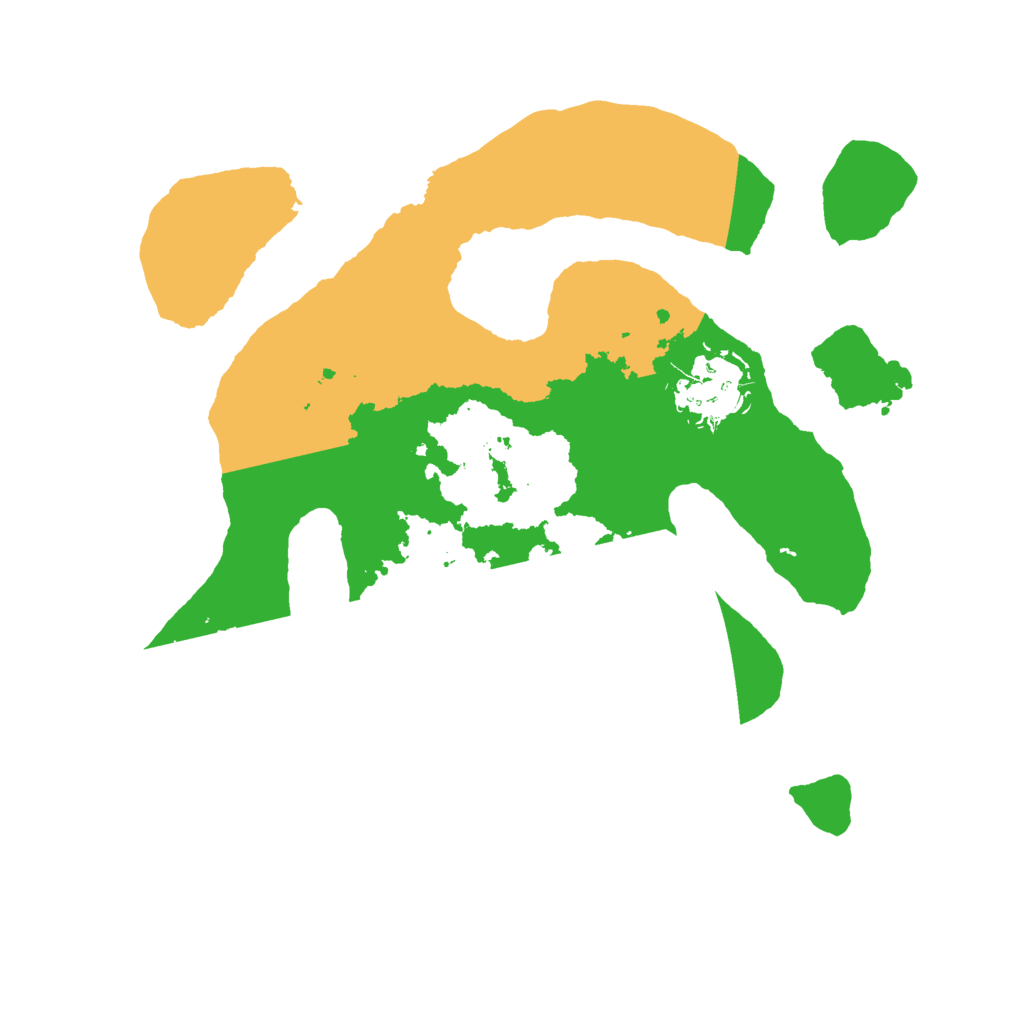 Biome Rust Map: Barren, Size: 2500, Seed: 504802