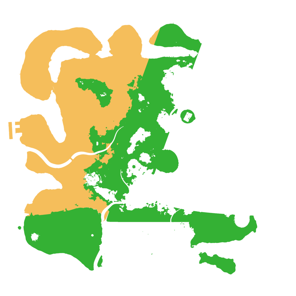Biome Rust Map: Procedural Map, Size: 3500, Seed: 1303194284