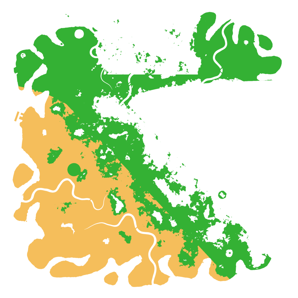 Biome Rust Map: Procedural Map, Size: 6000, Seed: 7712