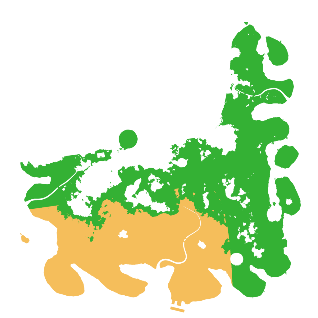 Biome Rust Map: Procedural Map, Size: 4500, Seed: 563349366