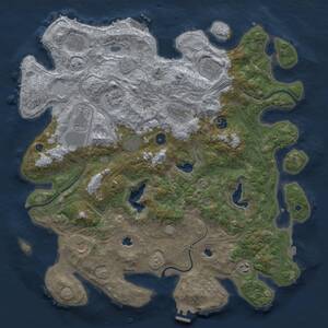 Thumbnail Rust Map: Procedural Map, Size: 4500, Seed: 563349366, 16 Monuments