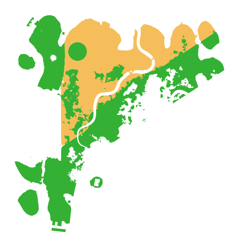 Biome Rust Map: Procedural Map, Size: 3500, Seed: 209320754