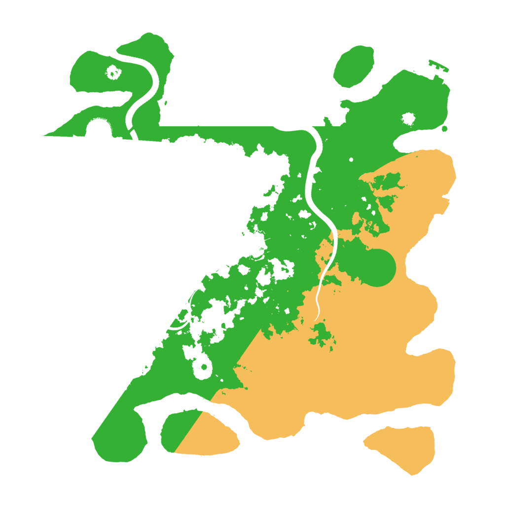 Biome Rust Map: Procedural Map, Size: 3500, Seed: 35415641