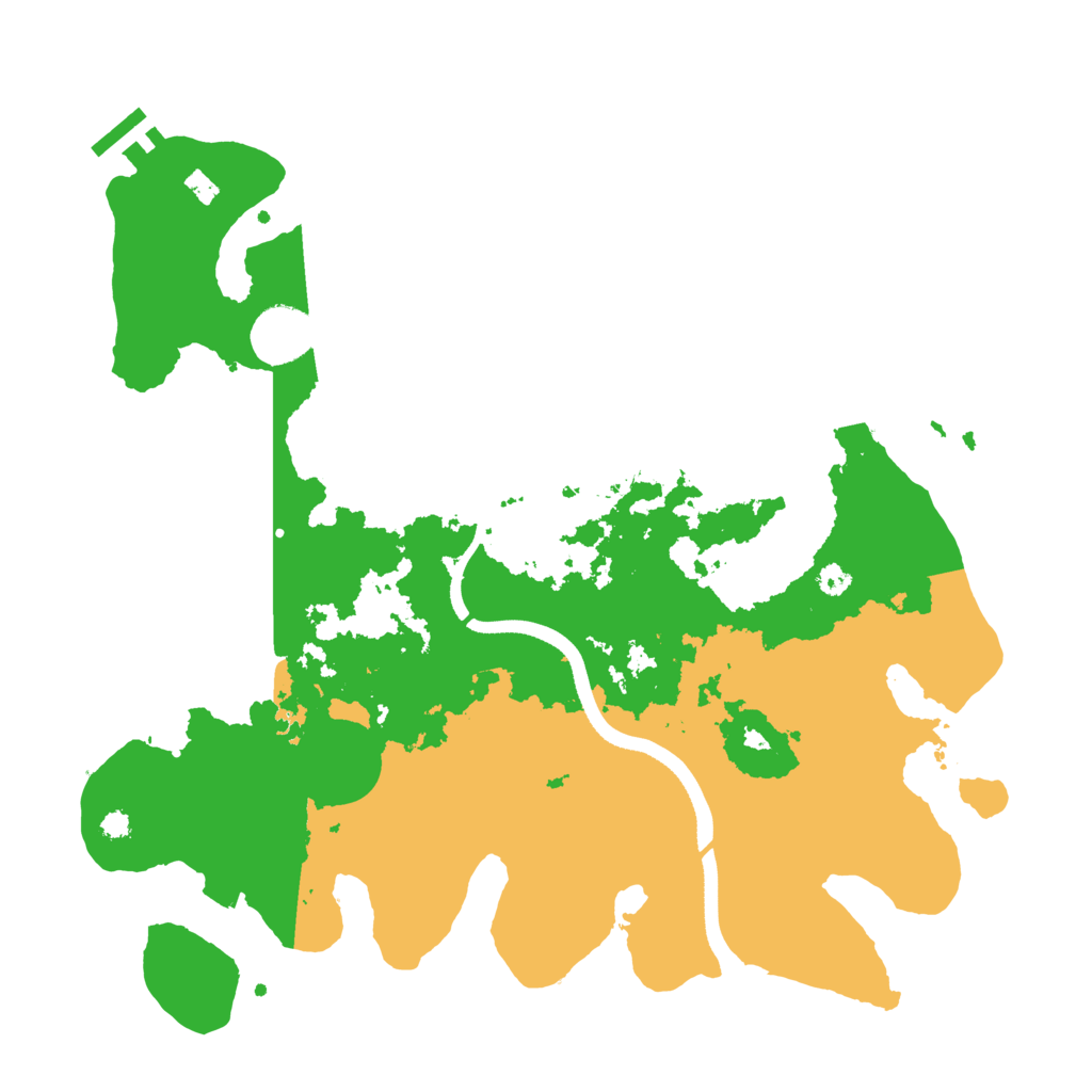 Biome Rust Map: Procedural Map, Size: 3500, Seed: 562192