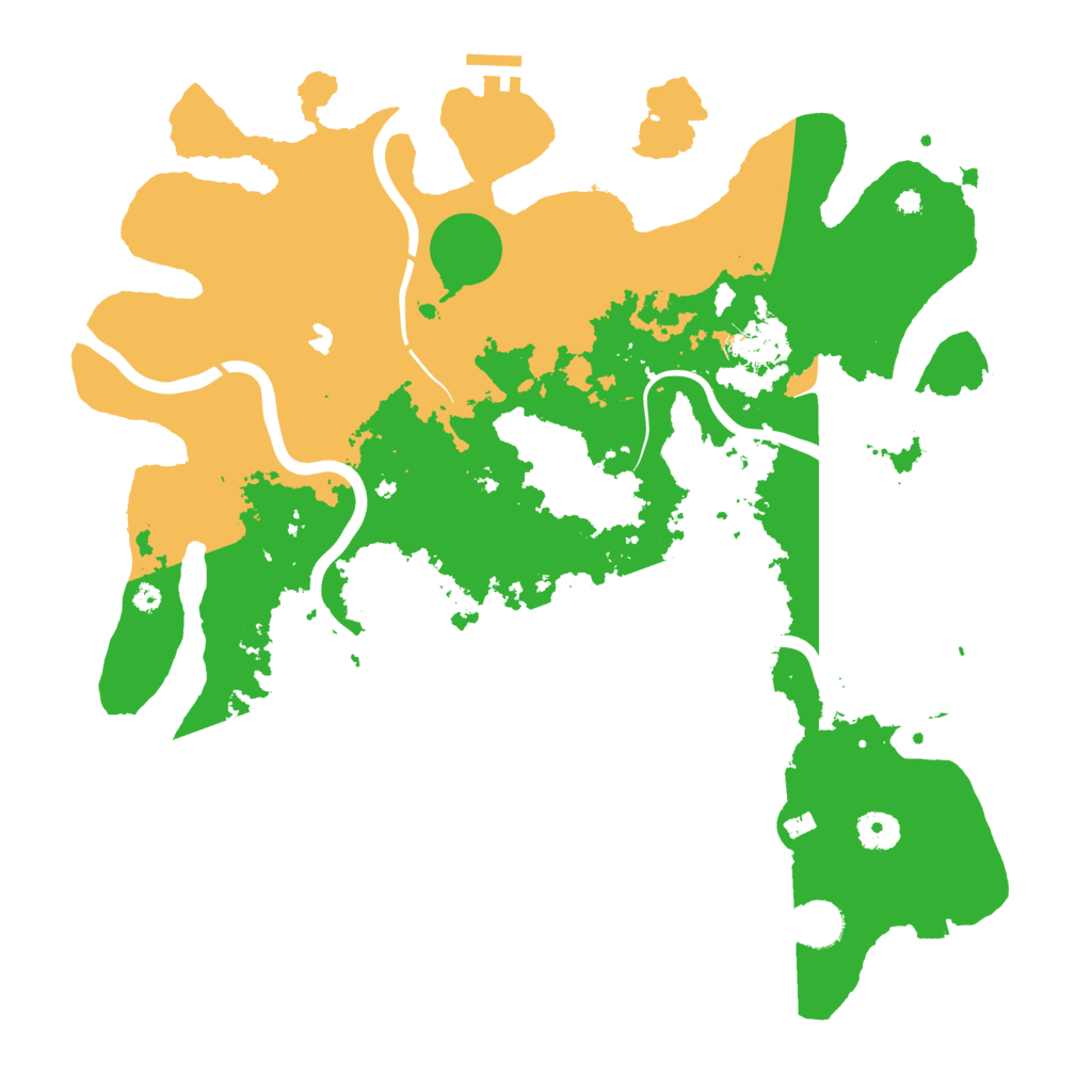 Biome Rust Map: Procedural Map, Size: 4000, Seed: 77895