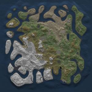 Thumbnail Rust Map: Procedural Map, Size: 4500, Seed: 1701, 13 Monuments