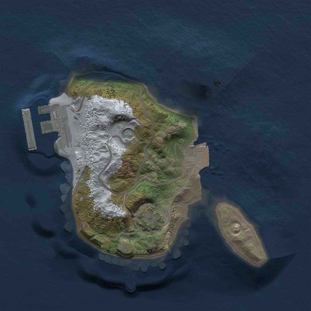 Rust Map: Procedural Map, Size: 1500, Seed: 255935118, 4 Monuments
