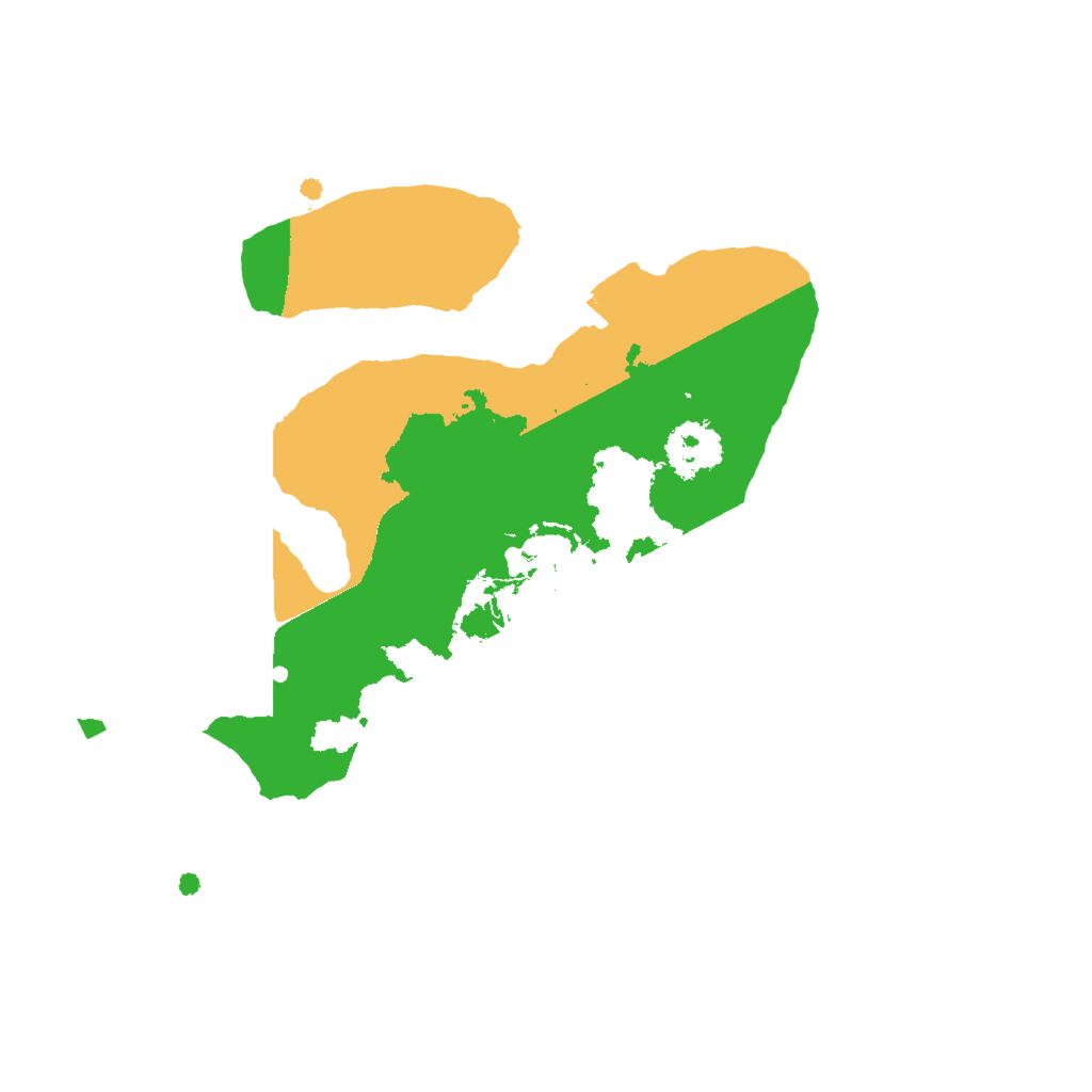 Biome Rust Map: Procedural Map, Size: 2000, Seed: 121461165