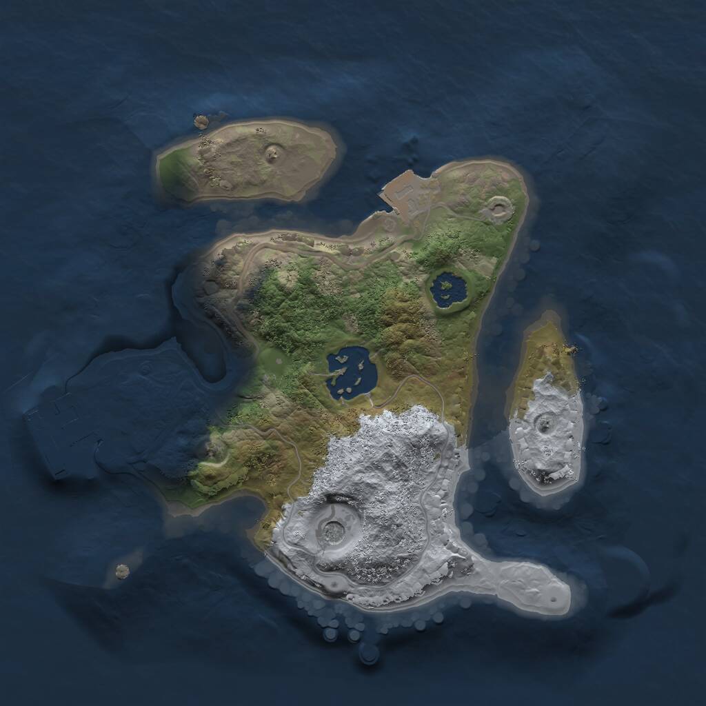 Rust Map: Procedural Map, Size: 2000, Seed: 121461165, 4 Monuments
