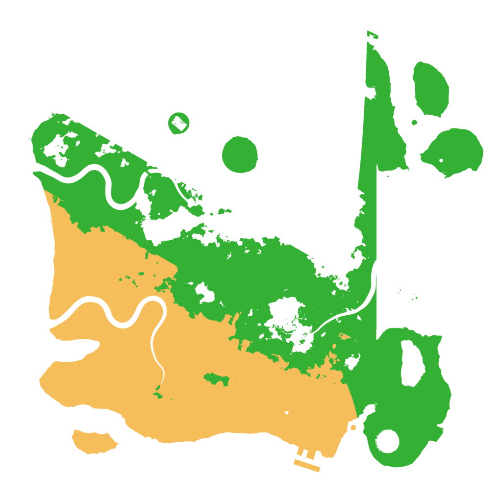 Biome Rust Map: Procedural Map, Size: 3800, Seed: 1664719834