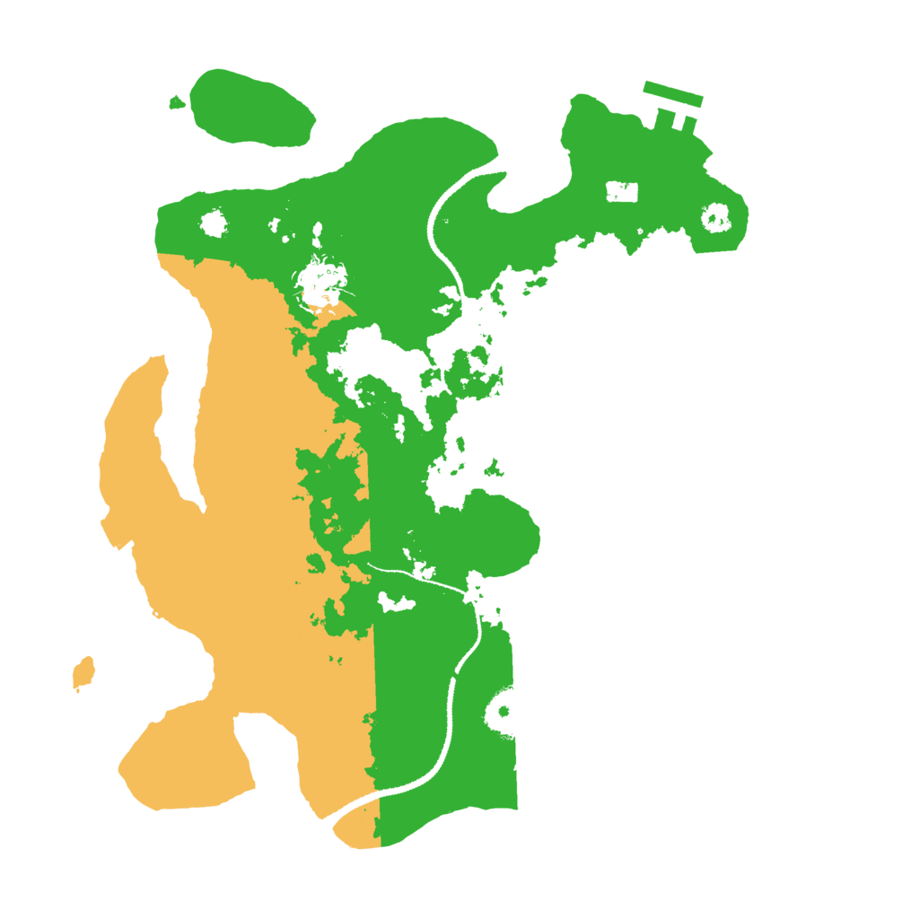 Biome Rust Map: Procedural Map, Size: 3100, Seed: 566333988