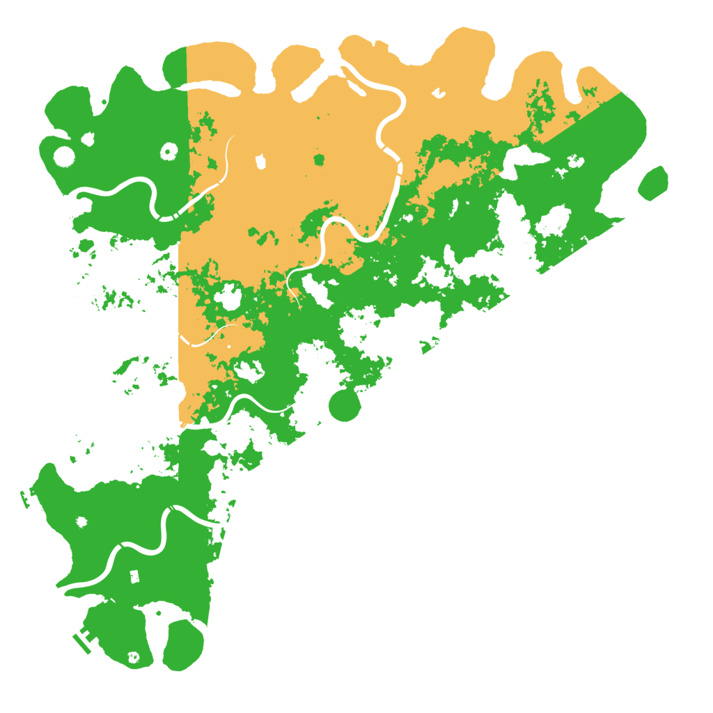 Biome Rust Map: Procedural Map, Size: 6000, Seed: 39922490