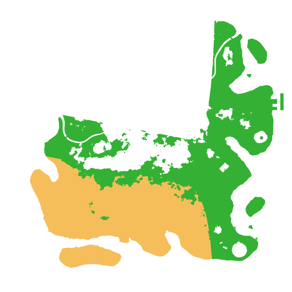 Biome Rust Map: Procedural Map, Size: 3500, Seed: 94607101